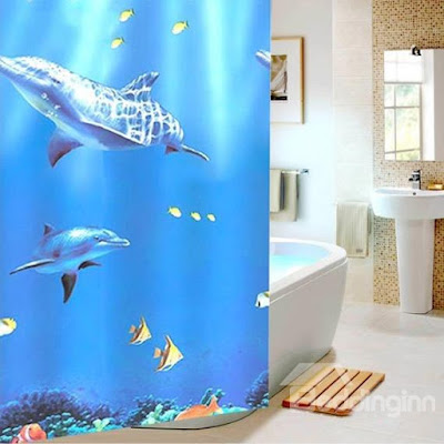  Dolphin Shower Curtain