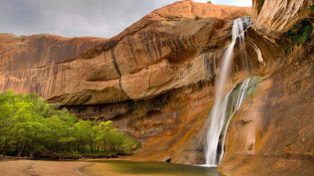 Waterfall desktop wallpaper, trees, rock, rock Waterfall desktop wallpaper, trees, rock, rock