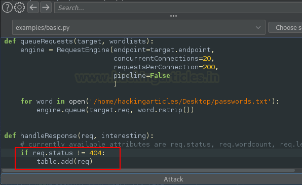 Burp Suite Turbo Intruder