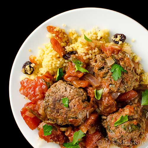 Kitchen Riffs Moroccan Kefta and Tomato Tagine