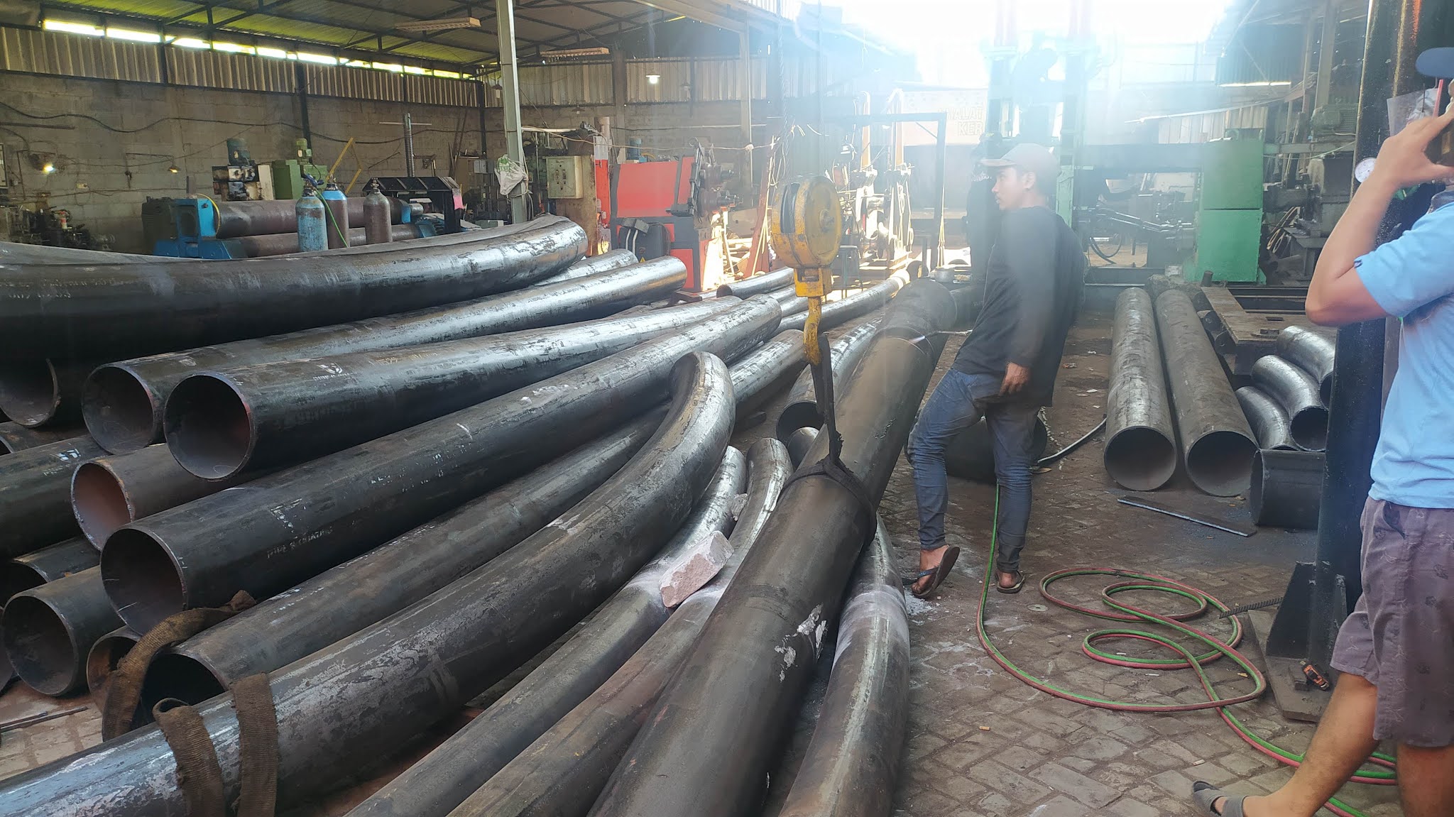 Jasa Roll Pipa Banding PipaUkuran Besar Murah Di Surabaya