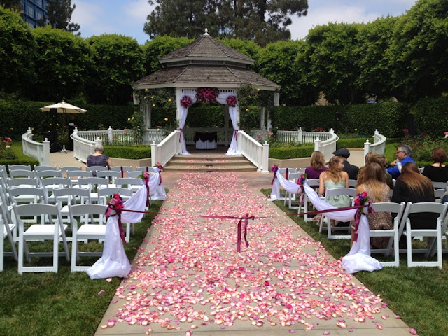 Disneyland Wedding - Rose Court Garden Gazebo