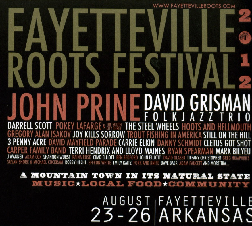 aubunique Roots Festival 2012 Fayetteville, AR, schedule and other