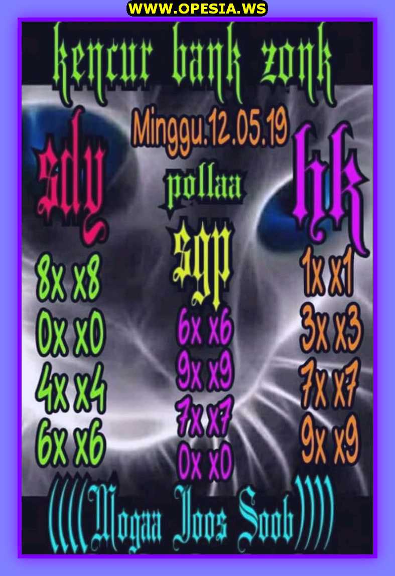 Forum Syair Sgp Dan Kode Syair Sgp Minggu 12 Mei 2019 | Opesia Official