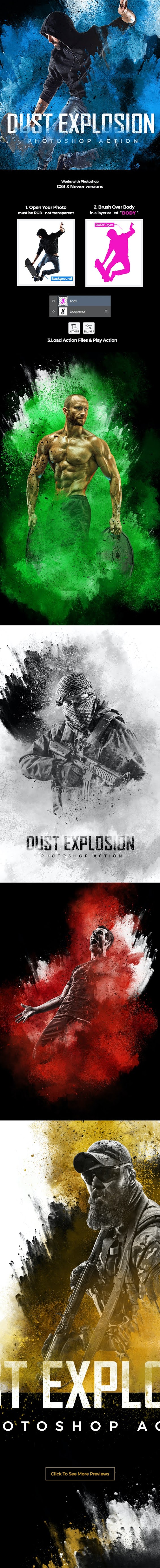 GraphicRiver - Dust Explosion Photoshop Action 31547047 2 Preview DustExplosion 2