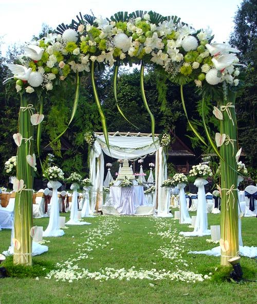 Garden wedding flowers
