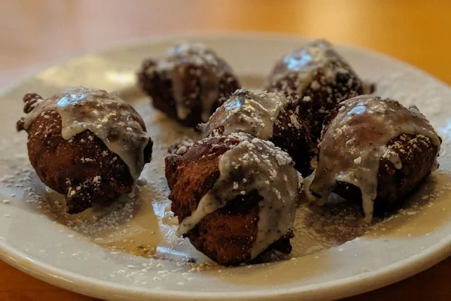 What to eat in Boston: Banana Hefeweizen Donut Holes at Cambridge Brewing Company