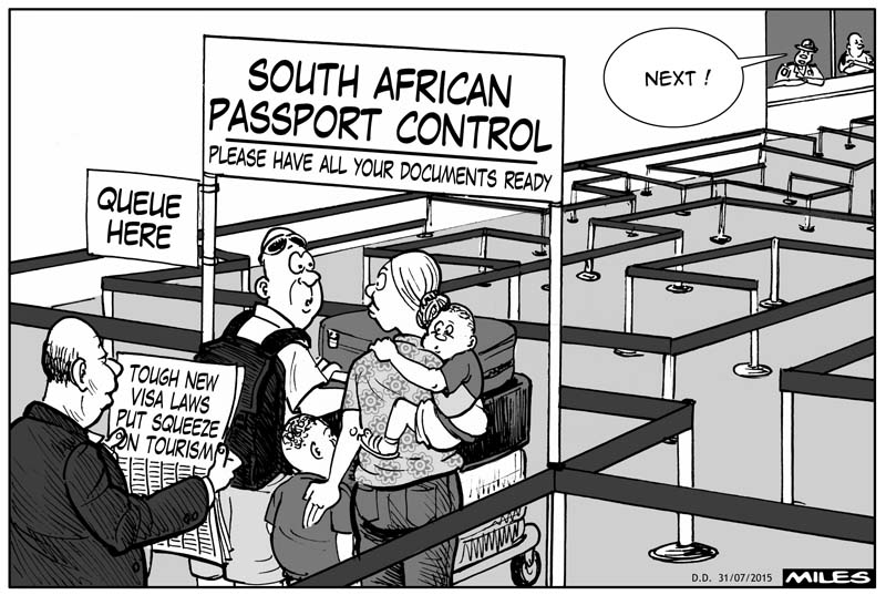 Cartoons by Miles red tape