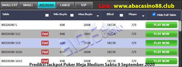 prediksi jackpot poker meja medium sabtu 5 september 2020 prediksi jackpot poker meja medium sabtu 5 september 2020