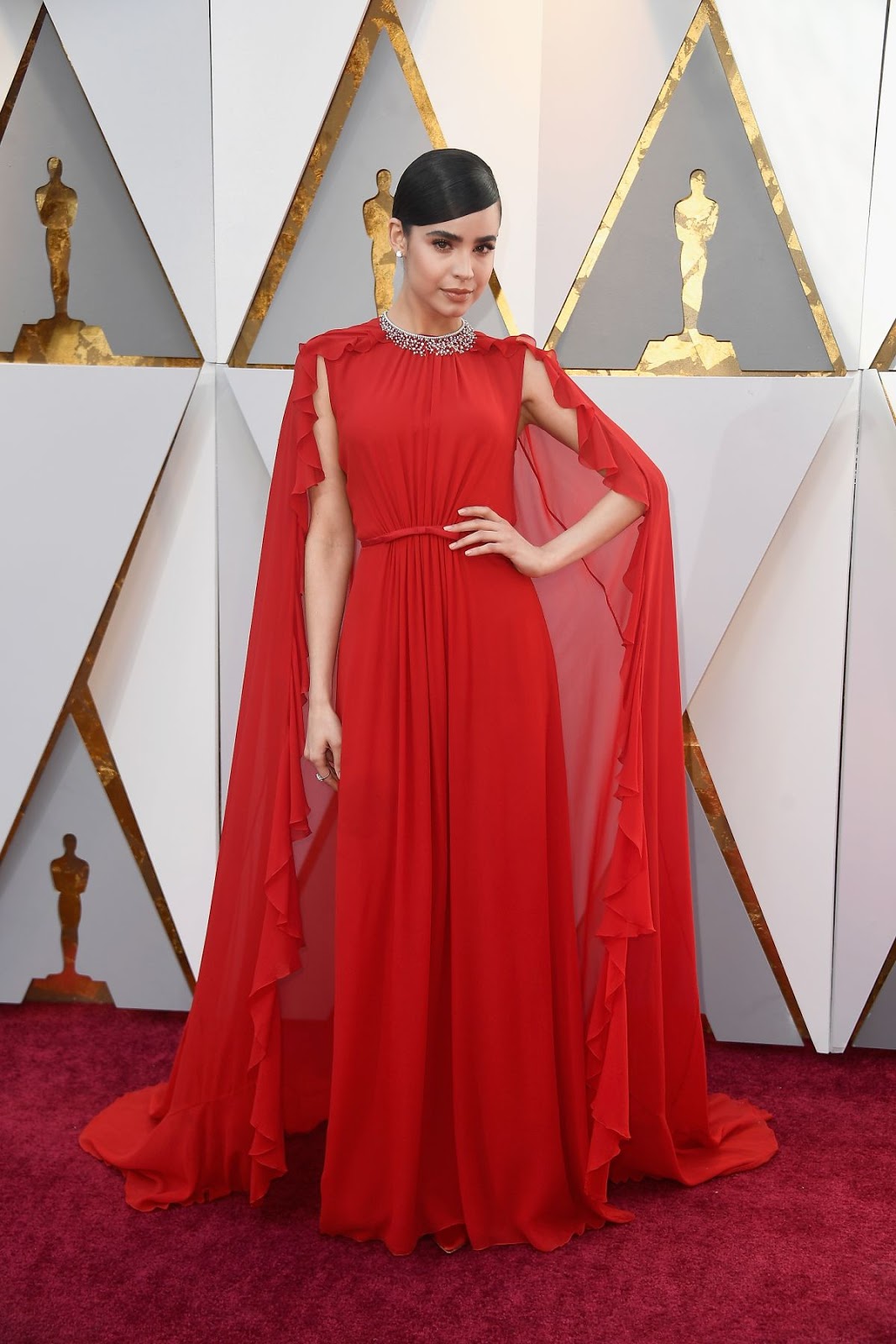 Sofia Carson at Oscars 2018 in Los Angeles