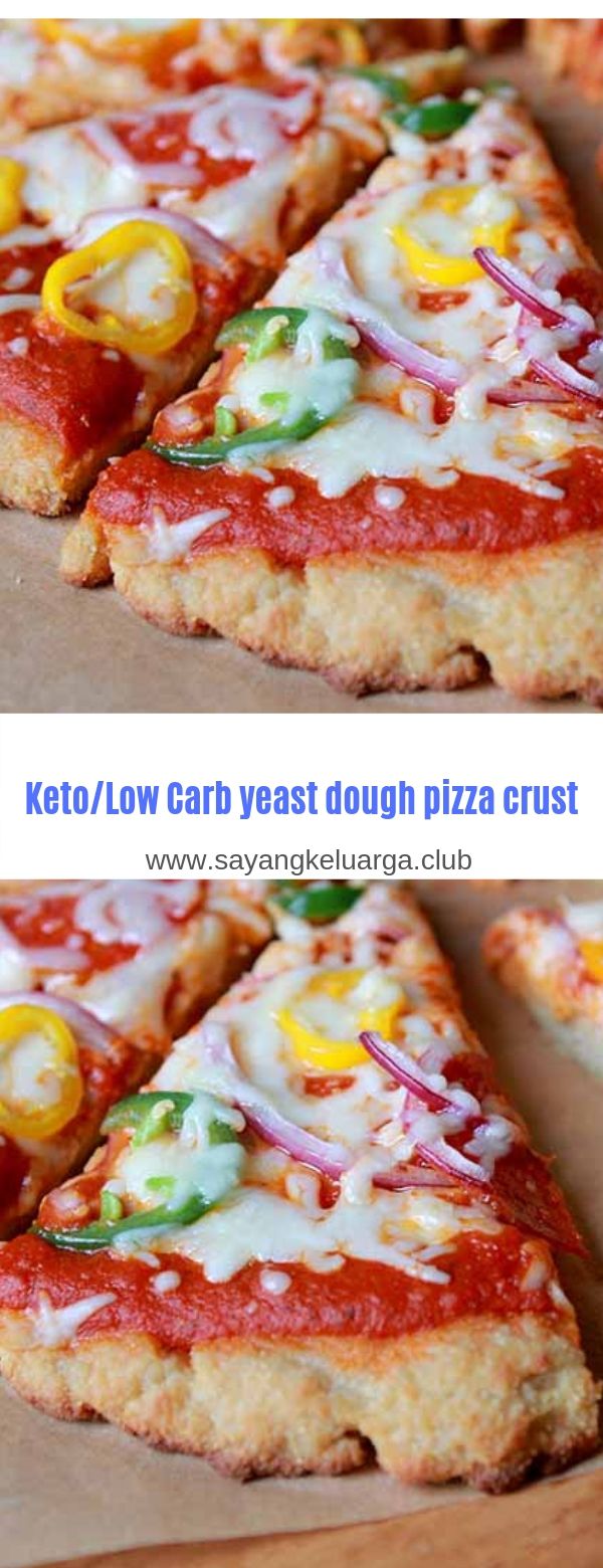Keto/Low Carb yeast dough pizza crust Cooky & Foody