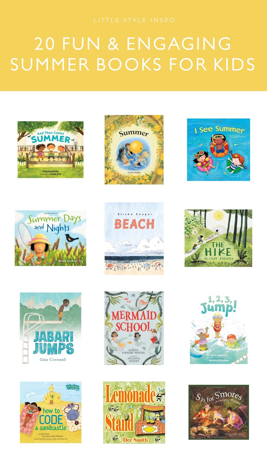 The Best Summer Books for Kids Little Style Inspo
