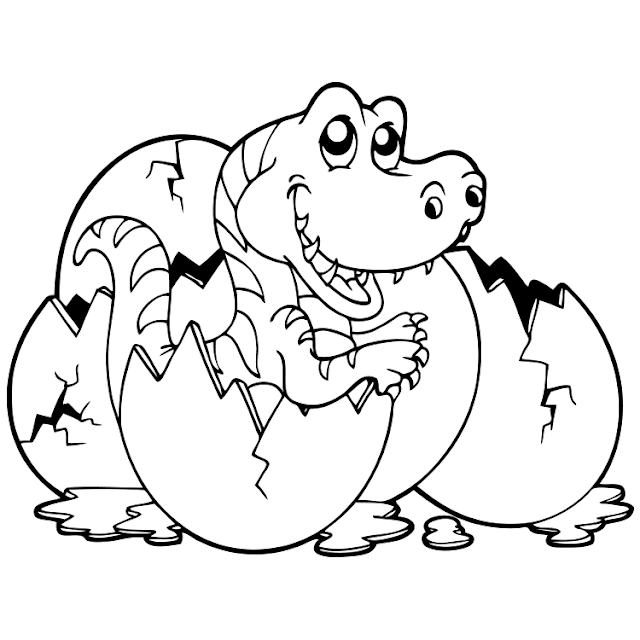 Kumpulan Mewarnai Gambar Dinosaurus - Suka Mewarnai