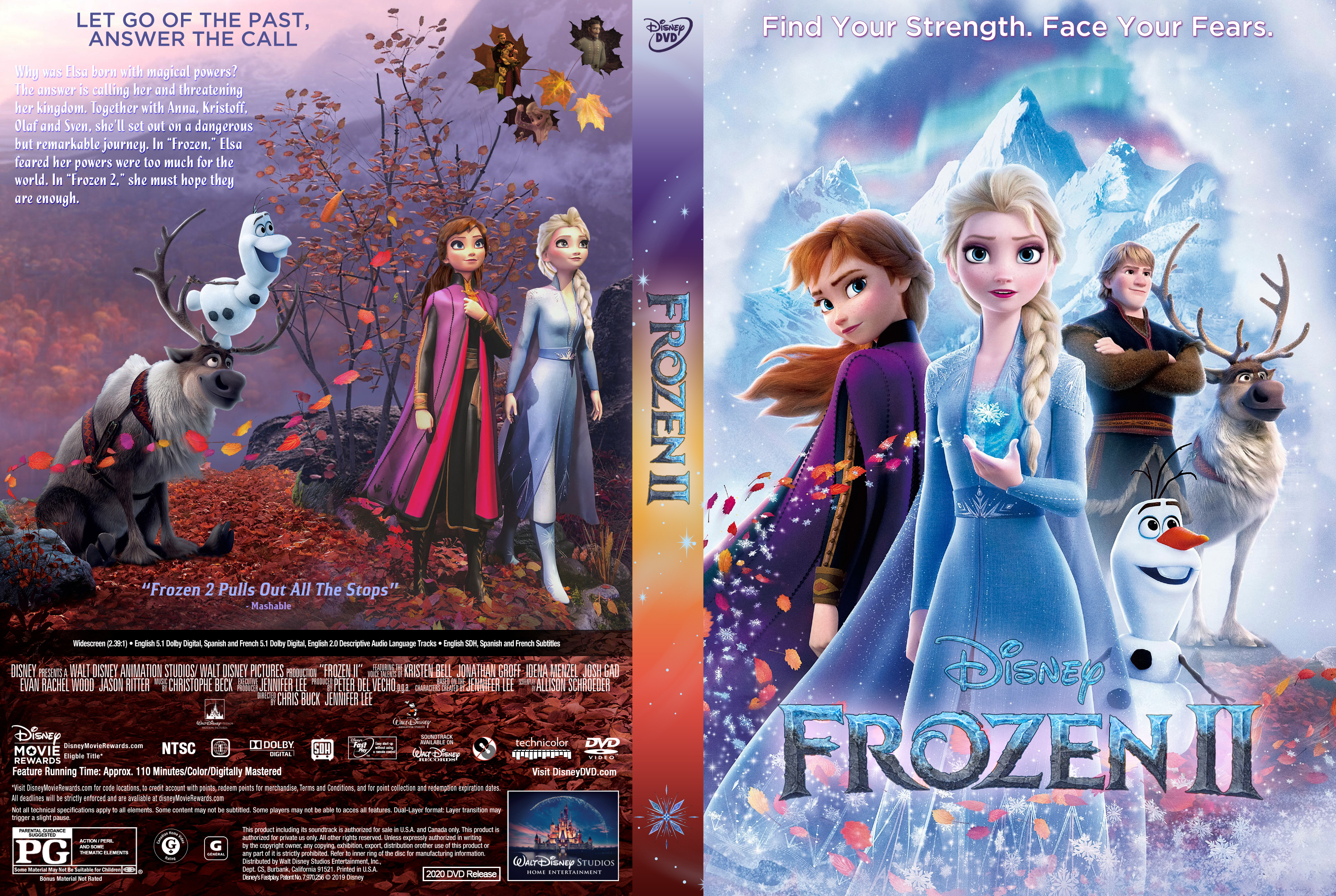 Frozen II DVD Cover | Cover Addict - Free DVD, Bluray ...