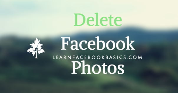 How to delete My Photo on Facebook | Deleting Facebook Photos ~ W3FX