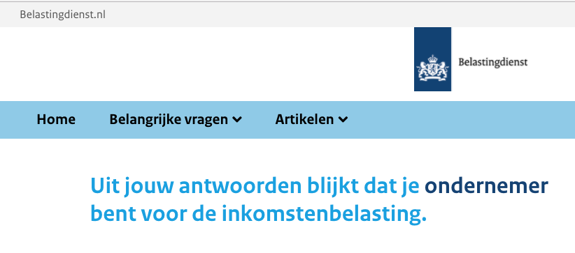 Vindt de Belastingdienst je een ondernemer? | Het Moederbedrijf