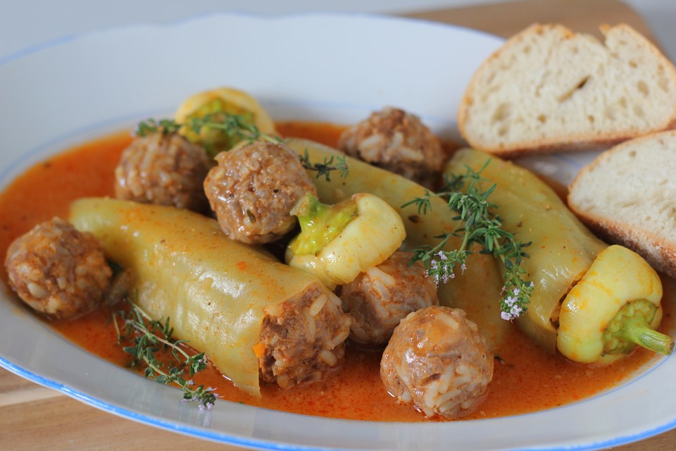 Rezeptwelt: Gefüllte Paprika nach Uroma Susanne
