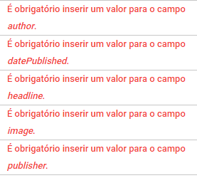 corrigir erros dados estruturados corrigir erros dados estruturados
