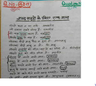 Hindi Grammar Handwritten Notes