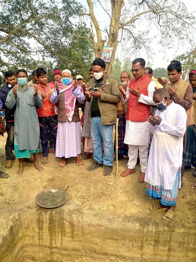 দিওড় ইউনিয়নের জামে মসজিদে প্রশস্থকরণ শুভ উদ্বোধন করেন এমপি শিবলী সাদিক