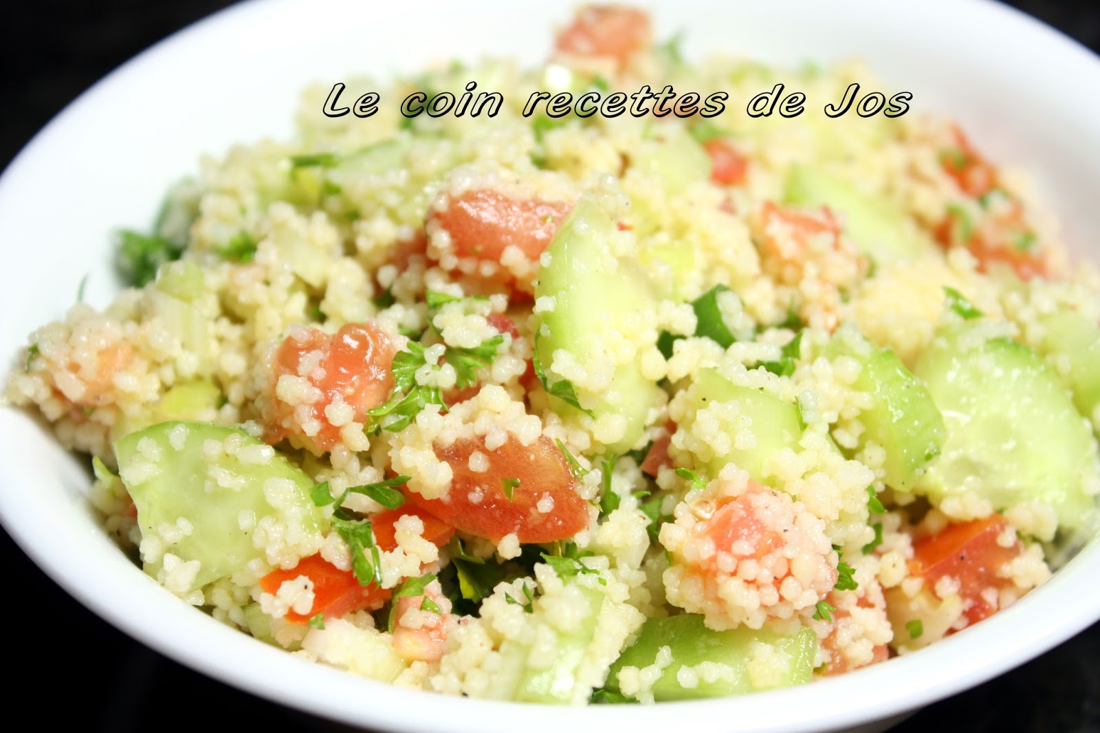 Le coin recettes de Jos SALADE DE COUSCOUS