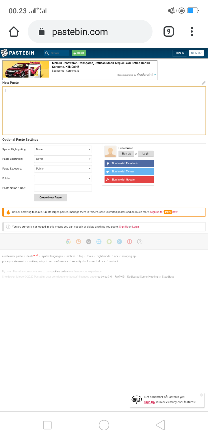 Tutor Deface Poc Dorking Shell With Pastebin ANON ALL INDO