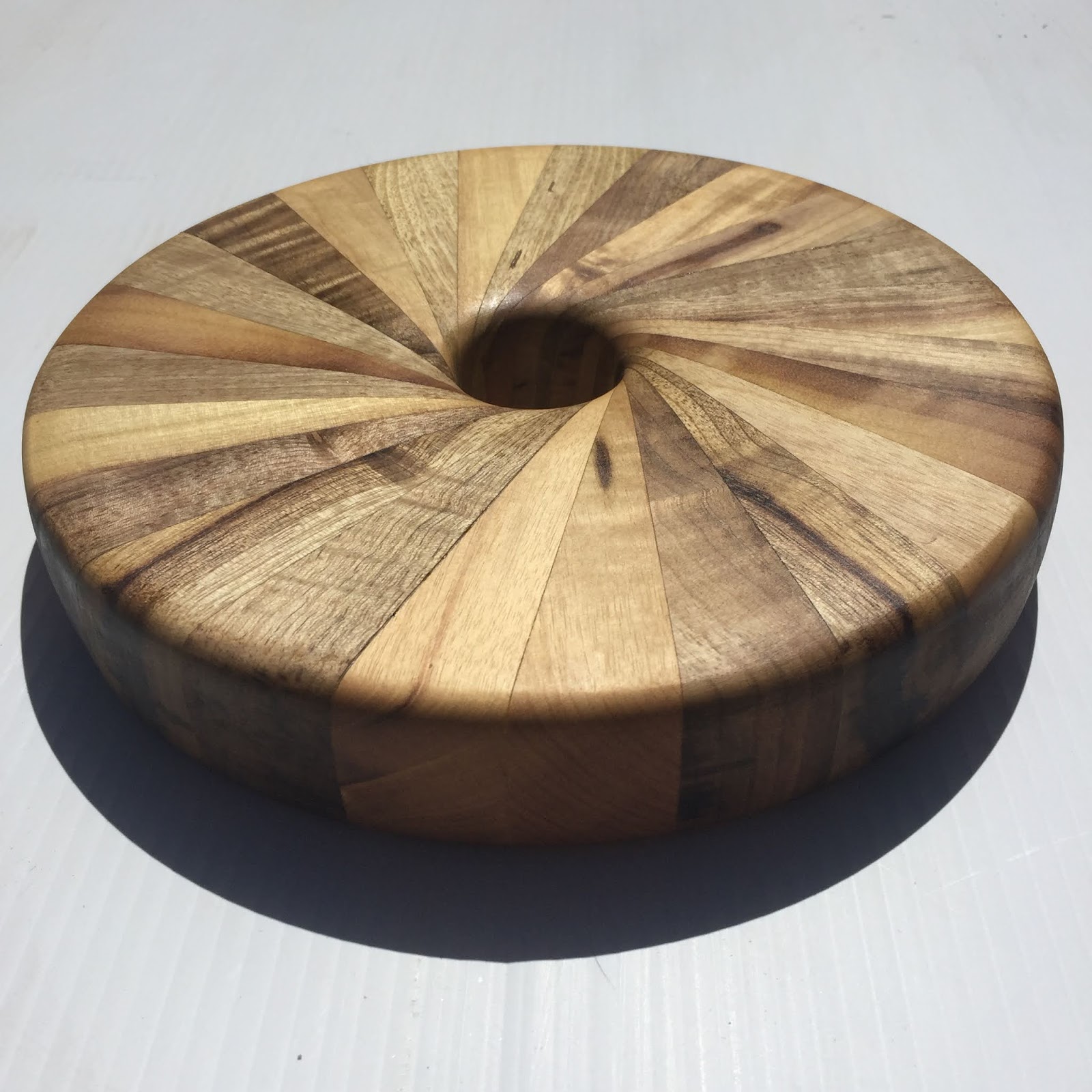 Myrtle Wood Spiral cheeseboard (For Sale)