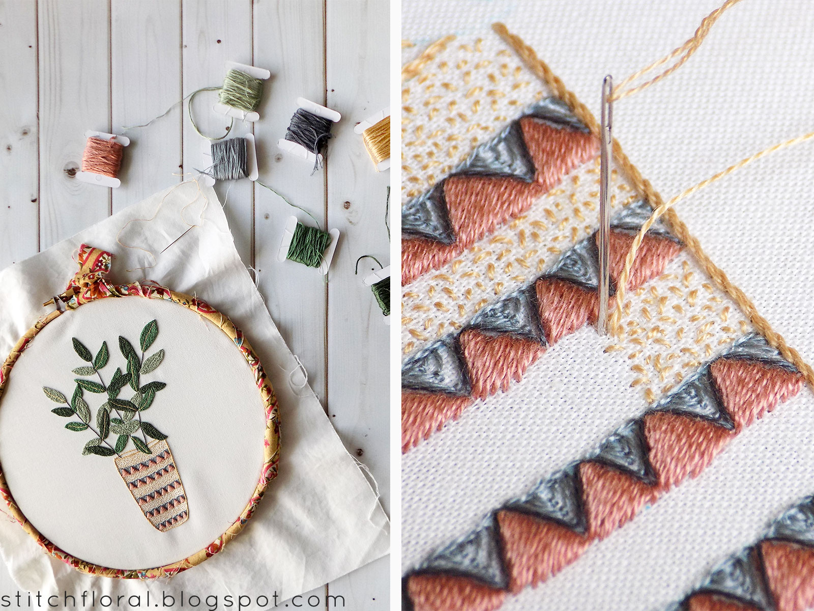 Learn how to seed stitch and how to shade with seeding Stitch Floral