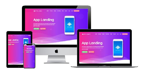 Template Blogspot Landing Premium App Business