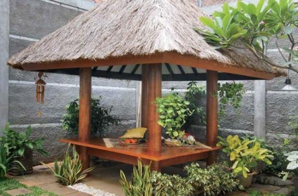 60 Desain  Gazebo  Minimalis  Bambu dan Kayu Desainrumahnya com