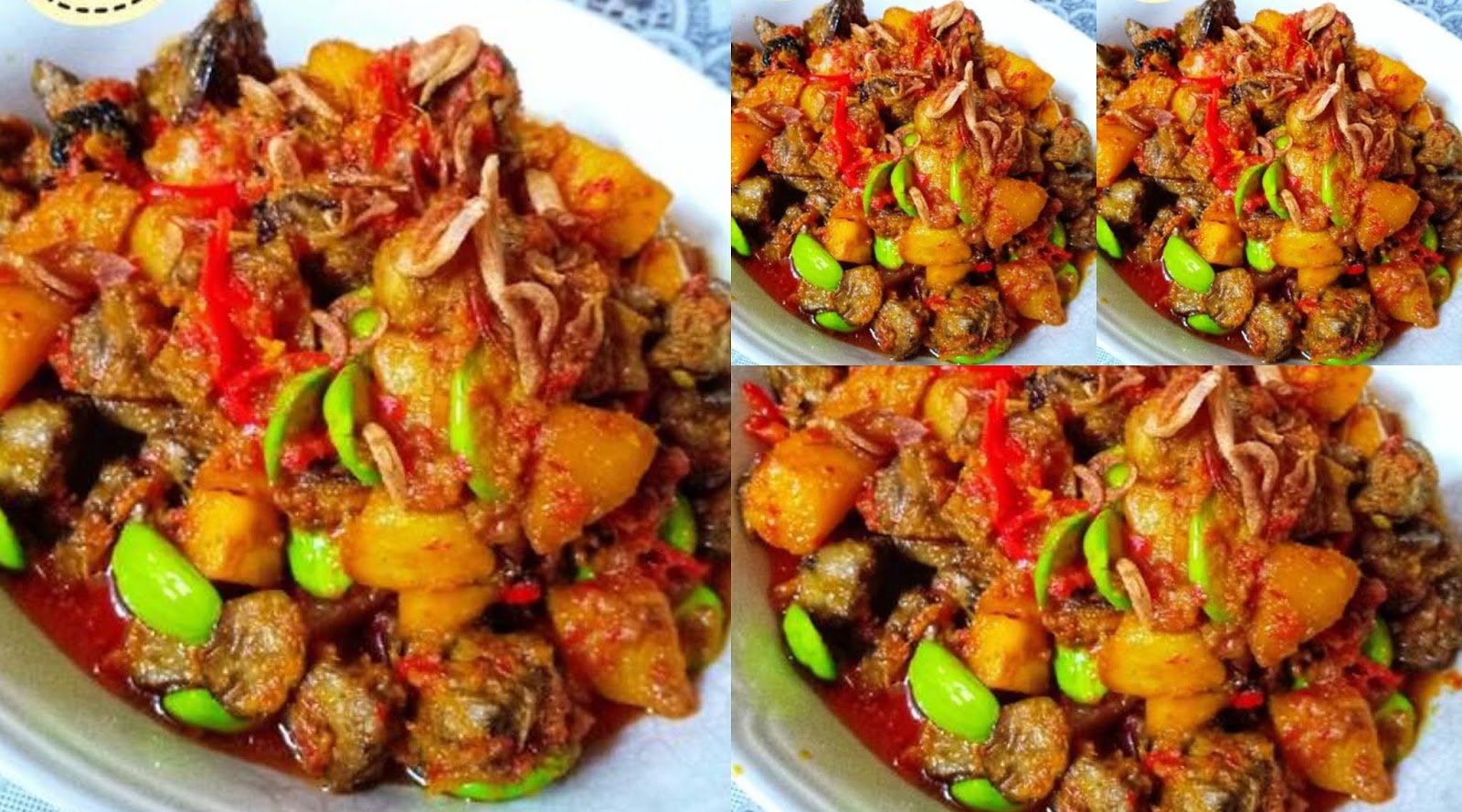 Sambal Goreng Ati Ampela+Kentang+Petai by Ririn Istiani