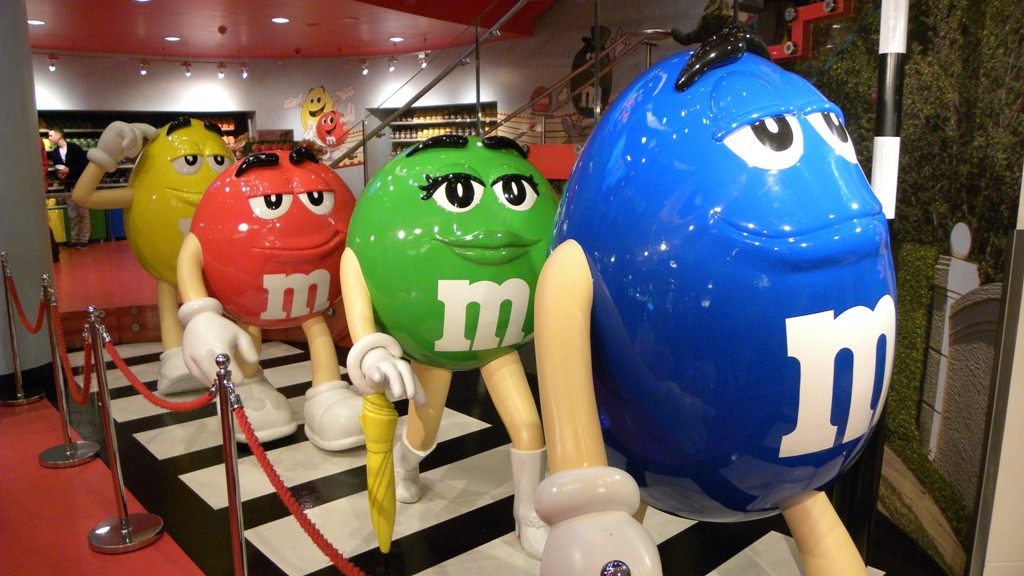 Travels Ballroom Dancing Amusement Parks Playful candy displays and top marketing in M&M