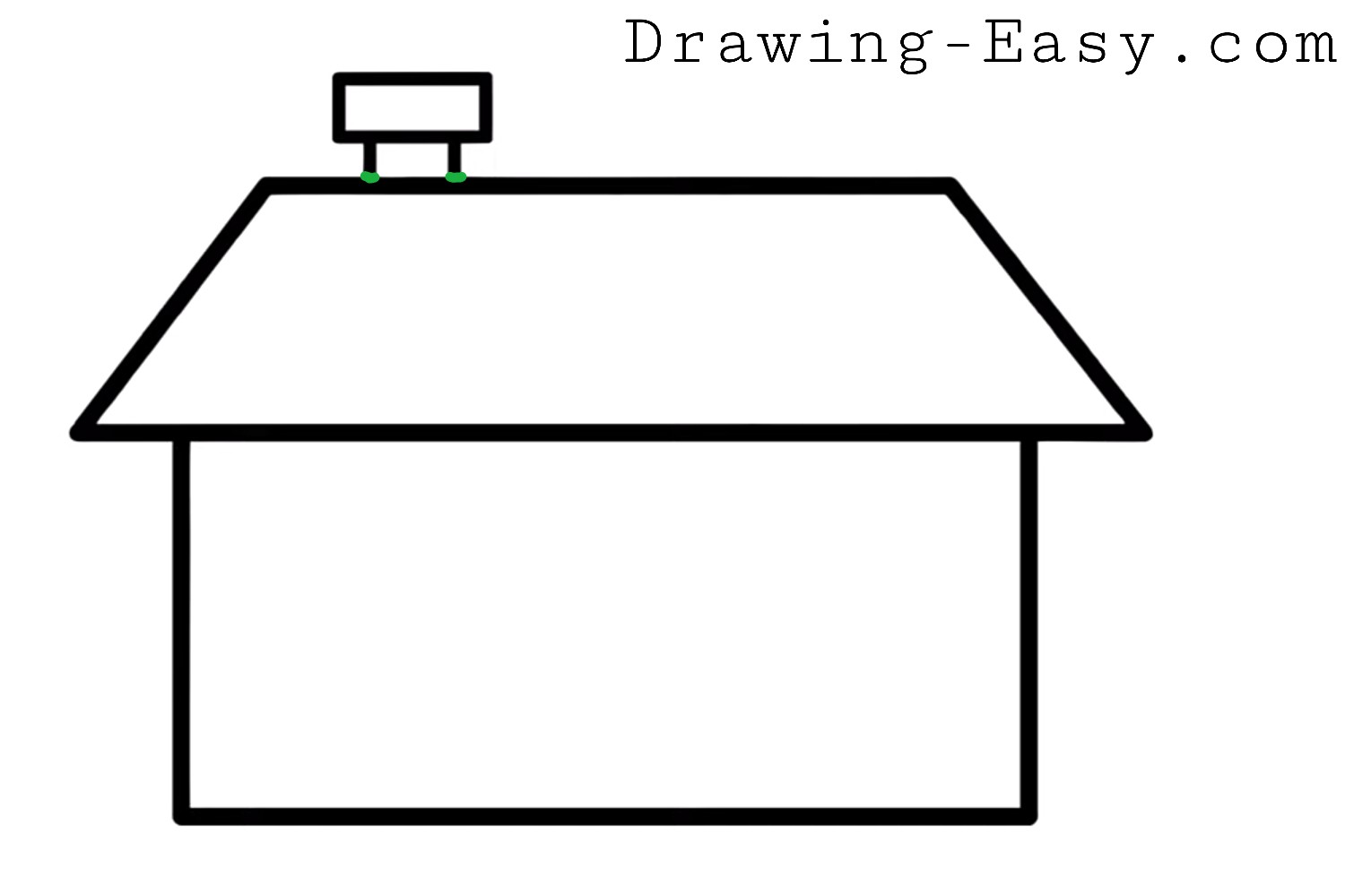 How to Draw a House | Step by Step HOUSE Drawing for Kids - Drawing Easy