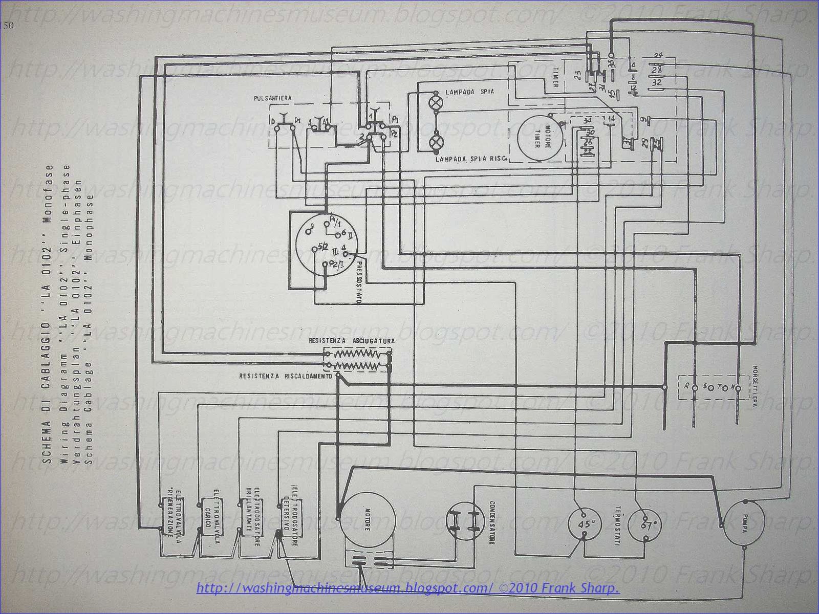 Washer Rama Museum.: PHILCO LA0192 SCHEMATIC DIAGRAM.