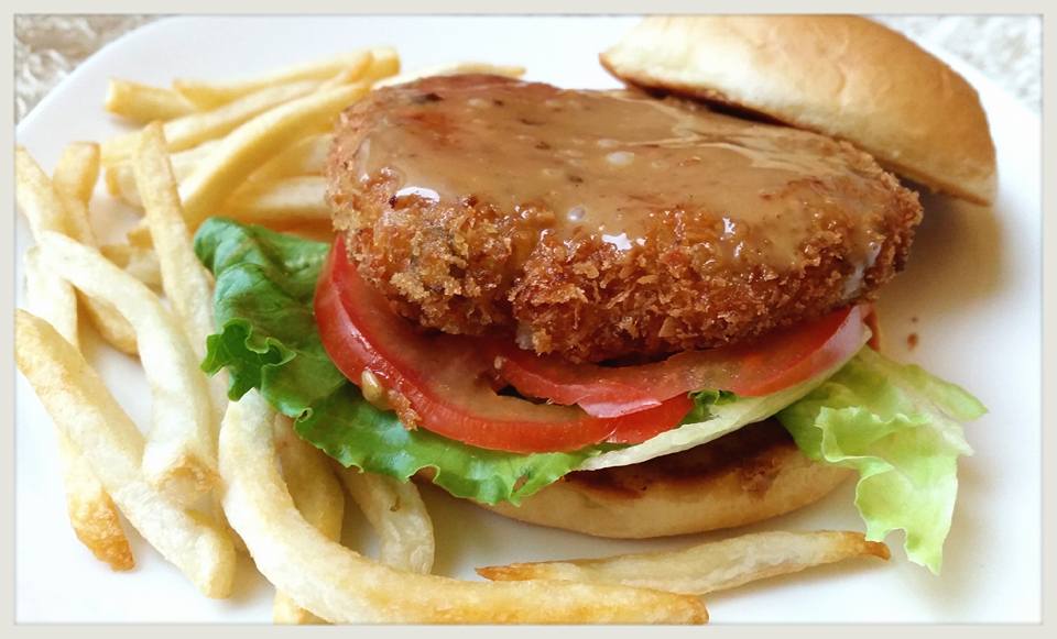 LadyHomeChef Japanese Potato Croquette Burger