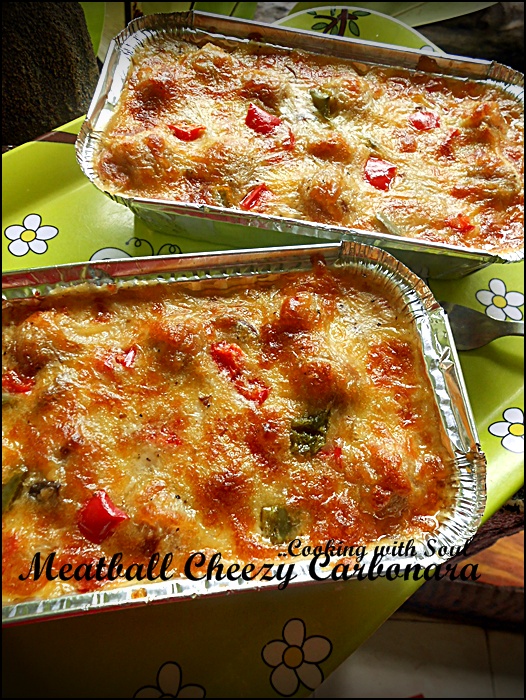 Cooking with soul: MEATBALL CHEEZY CARBONARA