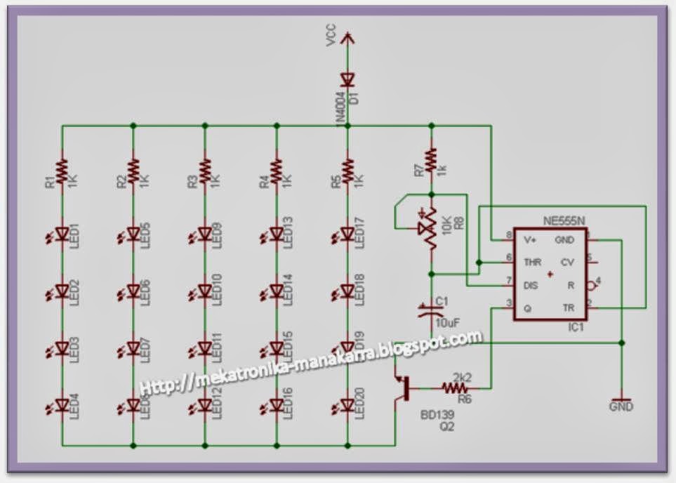 Mekatronika Manakarra Membuat Lampu Led Strobo Sepeda Motor Mengunakan