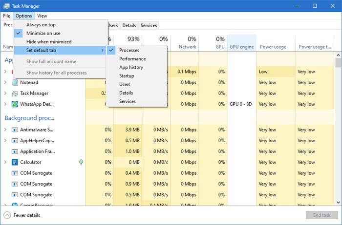 Suggerimenti e trucchi per il task manager