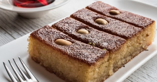 طريقه عمل بسبوسة اللوتس