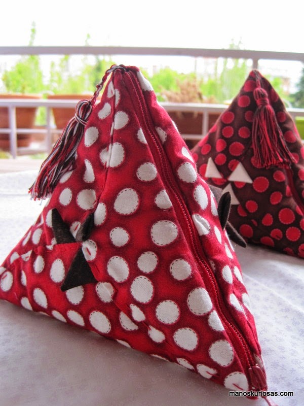 pirámides hechas en patchwork