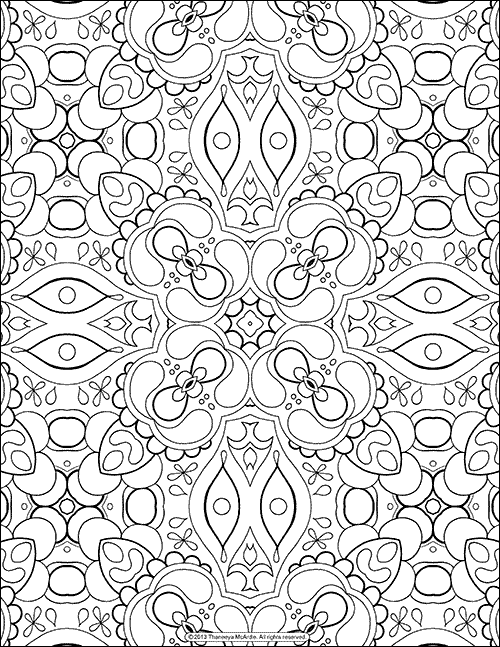 Adult Coloring Page Free Coloring Print