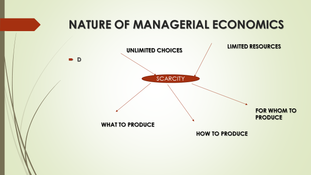 scope and nature of managerial economics