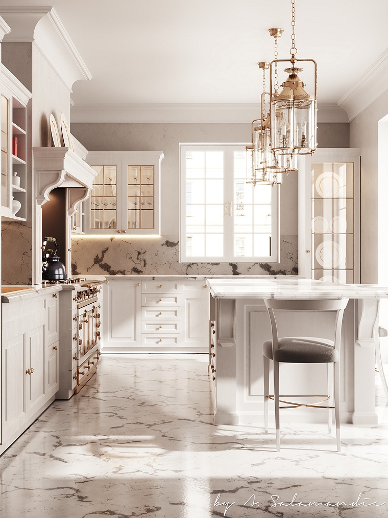 Diseño de cocinas - 20 ideas de iluminación para cocinas modernas