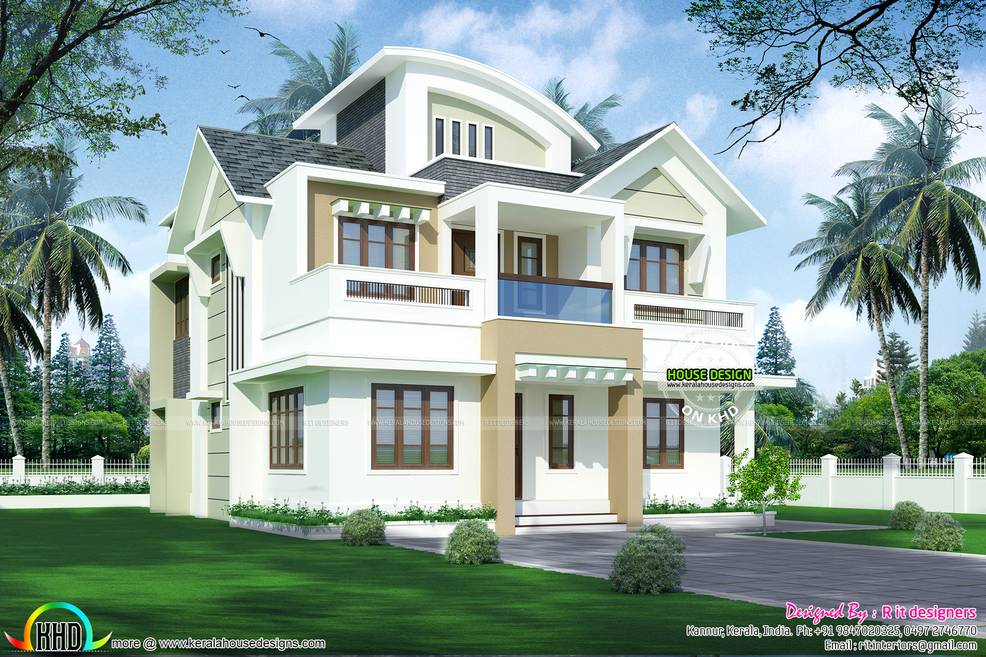 2145 sq-ft Modern style Kerala home design - Kerala home design and