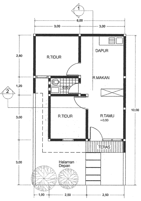 Desain Perumahan Minimalis Type 21 60 | Serba Serbi ...