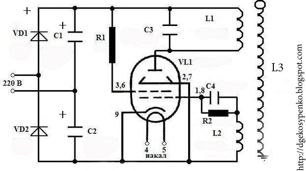 Adventures and Photo : Трансформатор Тесла на 6п45с