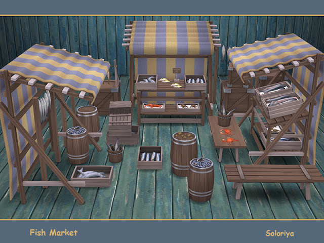 Рынок — наборы декора и инвентаря Sims 4 со ссылками для скачивания
