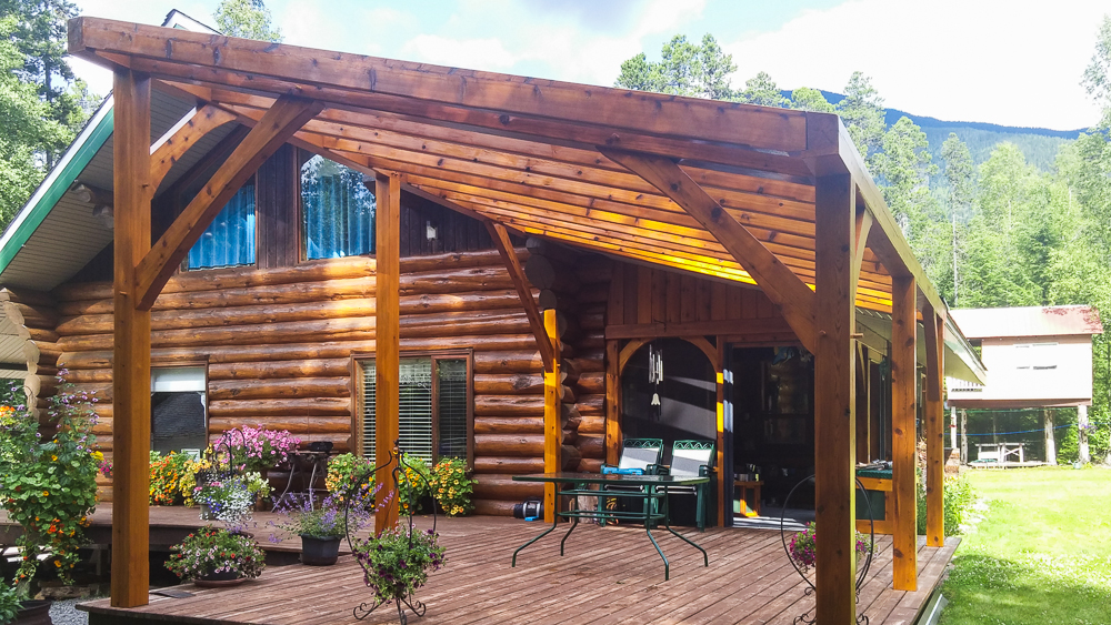 Timber Framed Covered Porch | Hillier Timberworks