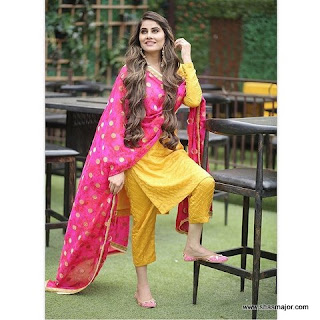 plain churidar neck designs