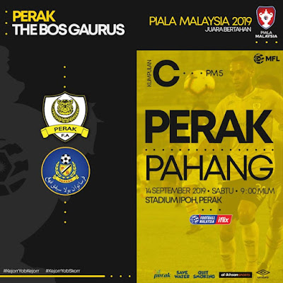 Live Streaming Perak vs Pahang (Piala Malaysia) 14.9.2019 Live Streaming Perak vs Pahang (Piala Malaysia) 14.9.2019